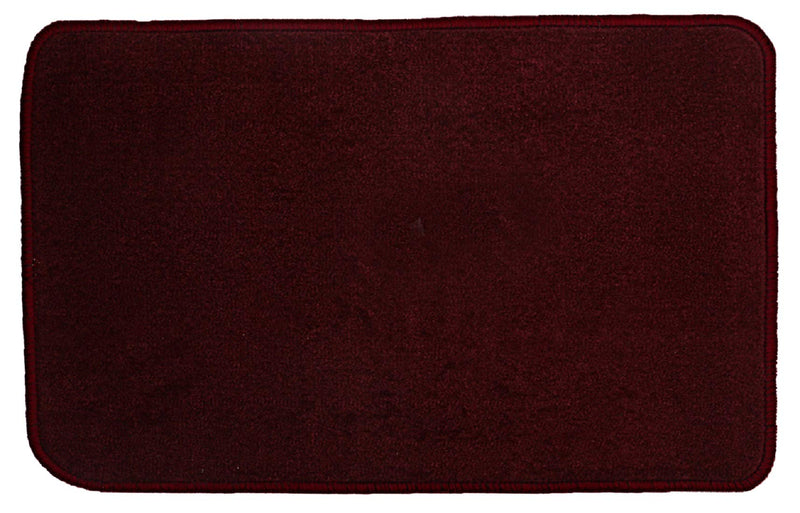 Kuber Industries Microfiber Anti Slip 3 Pieces Rectangular Door Mat 22"X14", Maroon - Ctktc021911