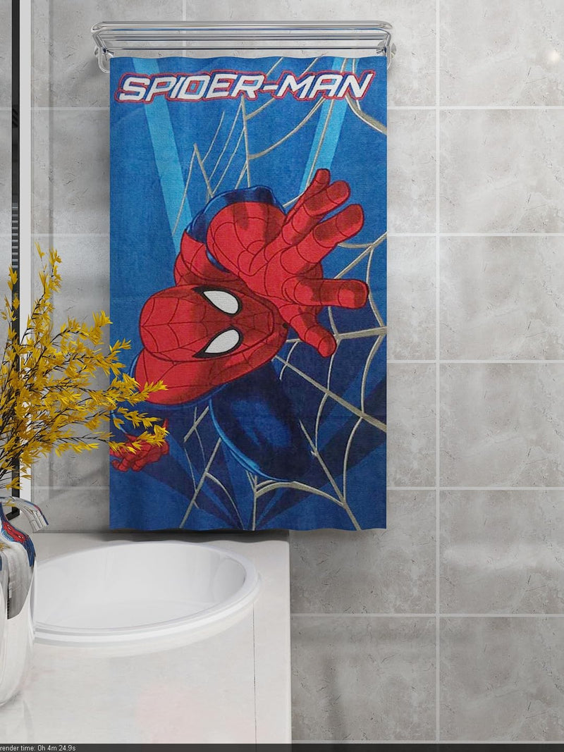 Athom Living Marvel Blue 350 GSM 100% Cotton Kids Bath Towel 60x120 cm