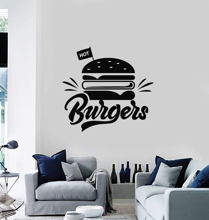 VVWV Restaurant Wall Stickers Burger Kitchen Bakery Stylish Hotel Kitchen Home Wall Decoration L X H 50 X 50 Cms