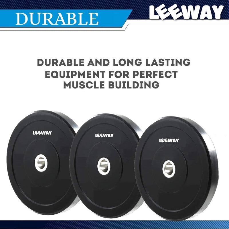 LEEWAY Rubber Weight Plate Set 31 mm Dia (20kg combo); Gym Weight Plates; Spare Rubber Weight; Home Gym Set; Gym Weight with 31 mm Diameter (20 kg set (2x4+3x4))