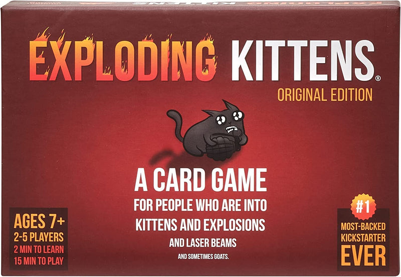 Toy Garage Exploding Kitten Card Game for Kids Adults Friends and Family Age 7 Years and up 2 to 5 Players