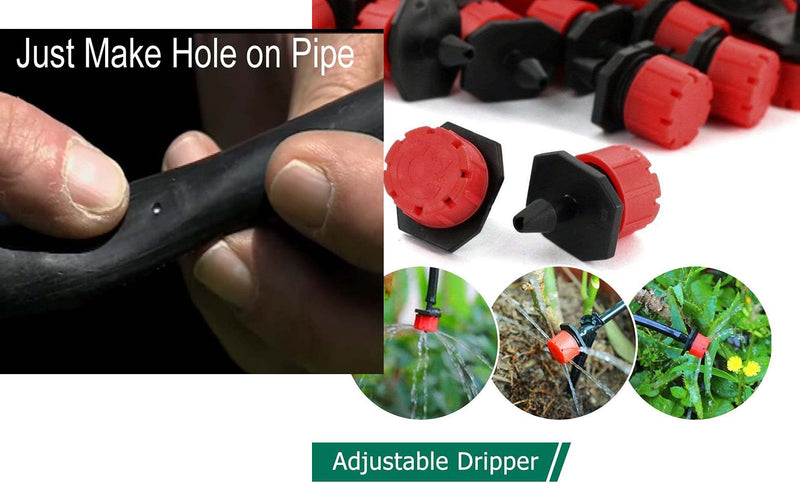 DIY Crafts Curved Arrow Dripper Kits Agriculture Watering Drip Irrigation Fittings 4L/8L Pressure Dripper Garden Accessories (Only 360° Emmiter/Sprinkler) (5 Pcs, Only 360°Emitter/Sprinkler)