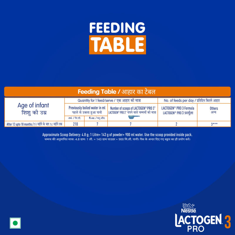 Nestle Lactogen 3 Follow-Up Infant Formula Powder, After 12 months, 400g Pack