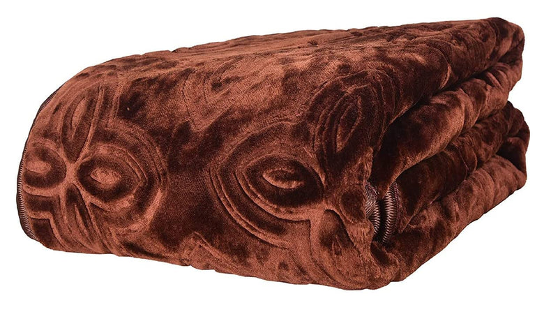 AQRATE Single Bed Blanket Mink Blanket for Heavy Winter Ac Solid Single Bed Blanket Super Soft Light Winter Blanket (Brown), Lightweight