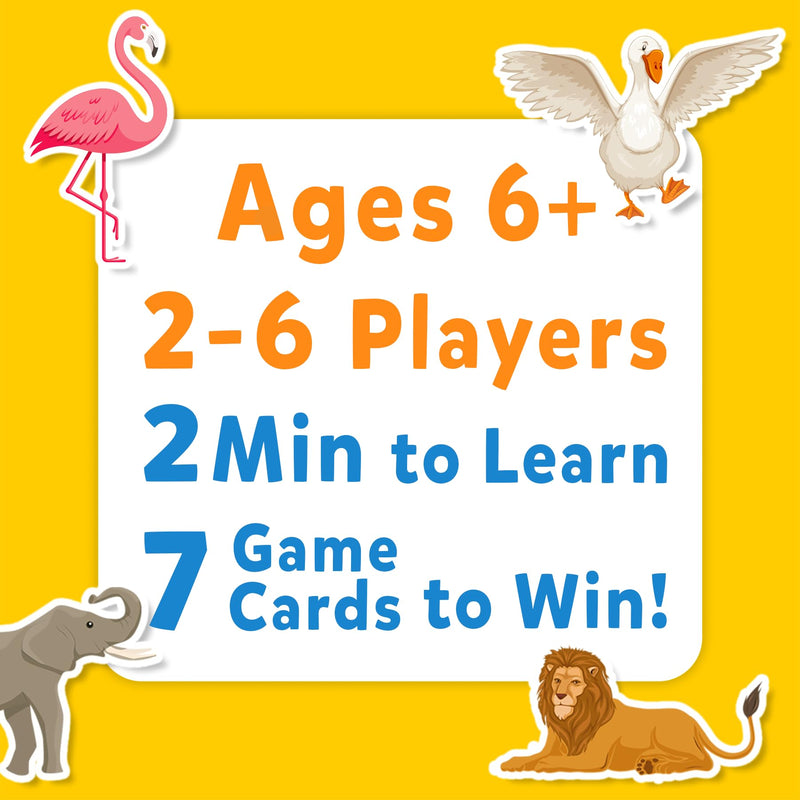 Skillmatics Card Game - Guess in 10 Animal Kingdom, Perfect for Boys, Girls, Kids, and Families Who Love Board Games and Educational Toys, Travel Friendly, Gifts for Ages 6, 7, 8, 9