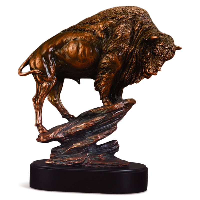 Buffalo Large Statue Bronze Finish