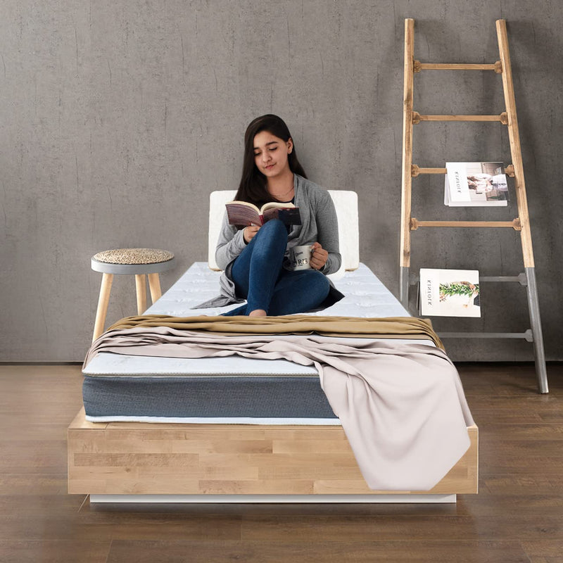 WHITE BERRY Resiliya: Signature Orthopedic Mattress with Pressure Relieving Memory Foam and 3 Zone high Resilience Foam for Back Support – Firmness: Medium Soft Single Bed Mattress [72 X 30 X 6]