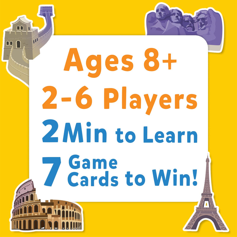 Skillmatics Card Game - Guess in 10 Legendary Landmarks, Educational Travel Toys for Boys, Girls, and Kids Who Love Board Games, Geography and History, Gifts for Ages 8, 9, 10 and Up