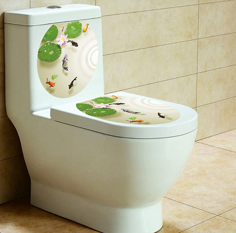 Jaamso Royals 'Sea Creature Bathroom and Toilet' Wall Sticker (Vinyl, 30 CM x 5.1 x 5.1, JR M2-100 CM9)