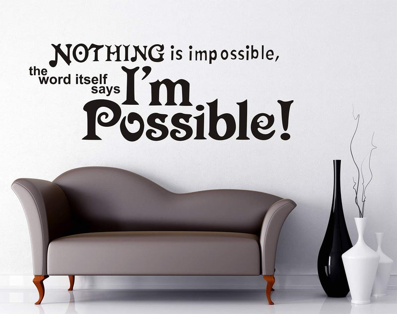 Wallstick Motivational Quotes wallstickers (Vinyl 70 cm x 30 cm)