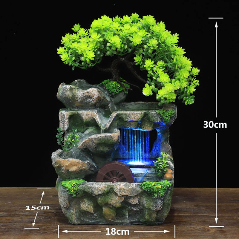 ‎Losa Indoor Water Fountains Rockery Tabletop Waterfall Fountain Decoration