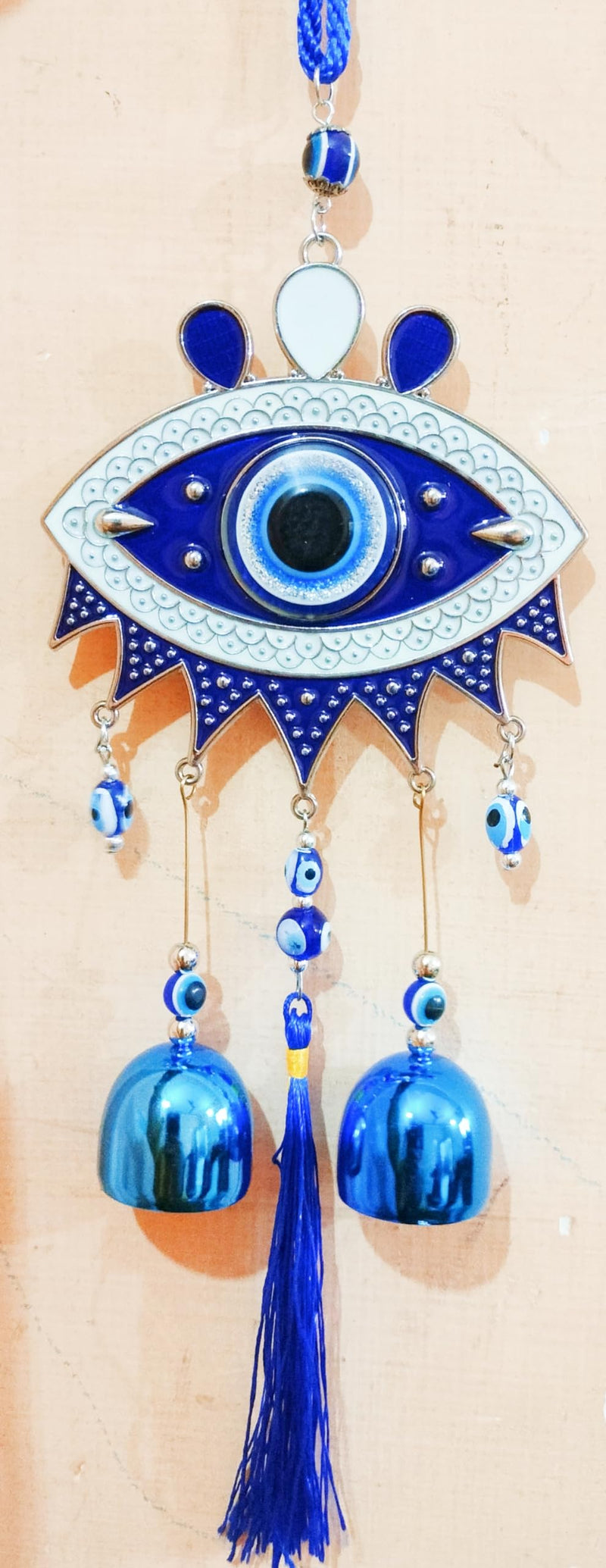 Yatin Collection Evil Eye Wind Chime for Home & Office | Main Door Entrance Wall Hanging for Positive Vibes & Removes Negative Energy Nazar Battu