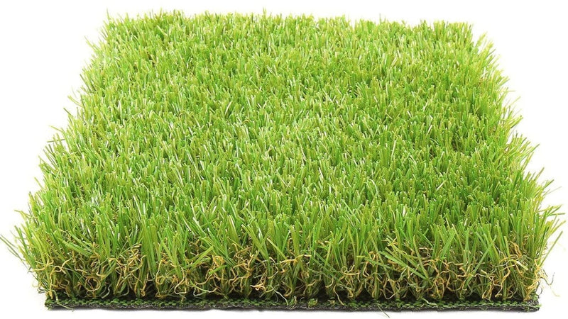 Kuber Industries PVC 45 Mm Artificial Grass Door Mat 24"X 15.2", Green (Grass0107),Standard, Large Rectangle