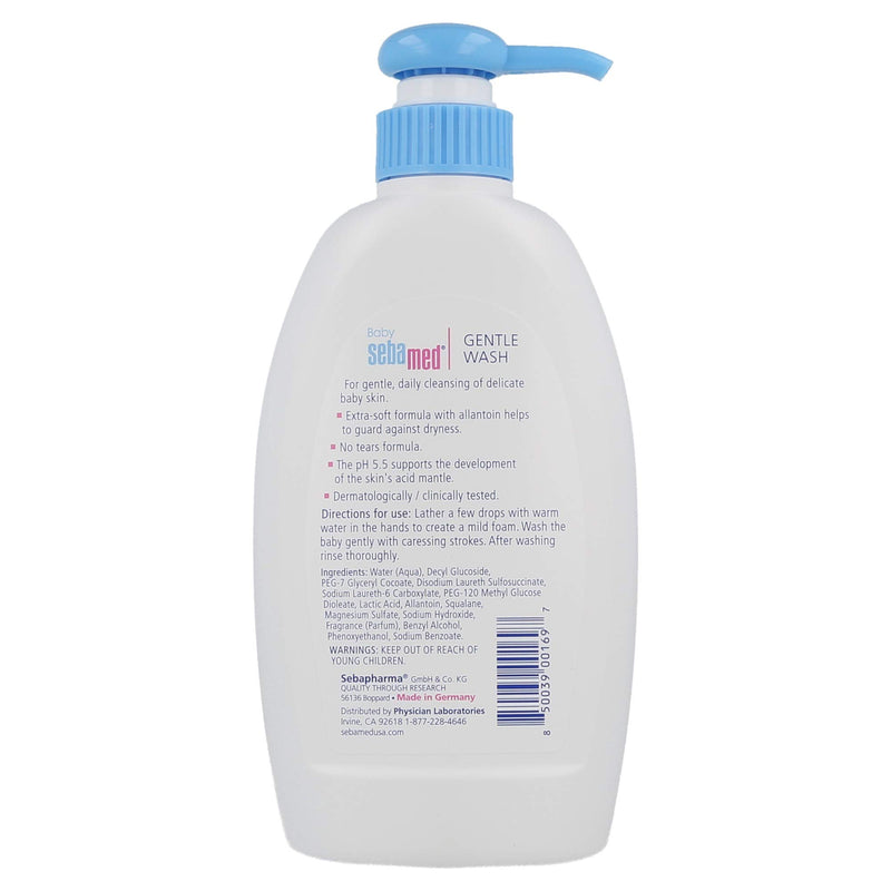 Sebamed Baby Gentle Wash 400ml|Ph 5.5| With Allantoin| No tears formula |Clinically tested