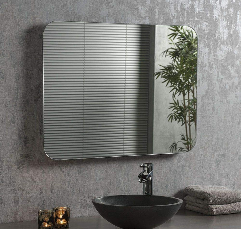 SDG Frameless Mirror N51 (18 x 24 Inch. with Beveled Edges, Suitable for Bathroom)