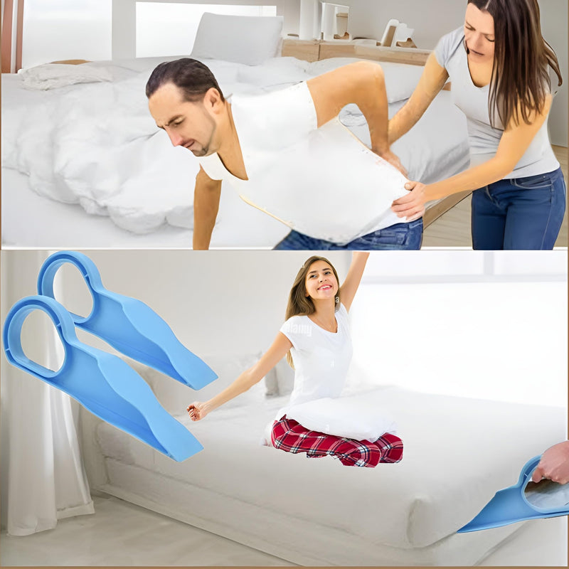 CLIENTELE Easy Tuck (38cm) Polypropylene Mattress Elevator Tool for Mattress Bedsheet Tucking (Pack of 2) Mattress Lifting Tool for Bedsheet Tuck in 2 in 1 Bed Mattress Wedge Elevator Tool