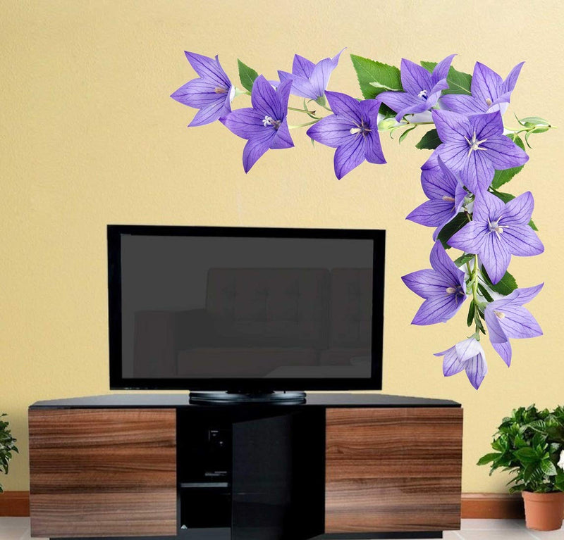 Tuffuk Flowers Large Vinyl Wallstickers for Home Decorations (60 cm x 70 cm)5TZ323