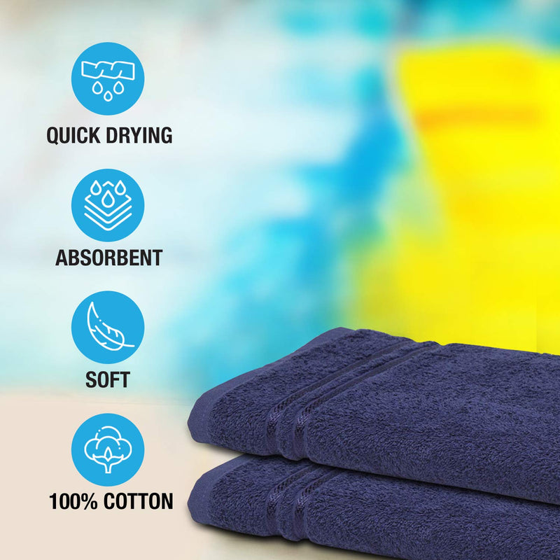 WELSPUN Quik Dry Bath Towel 100 CottonSoft Fluffy Super Absorbent