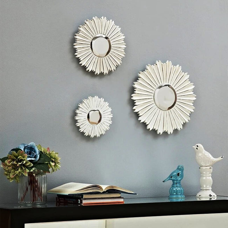 VAS Collection Home MDF Wall Mirror Set of 3