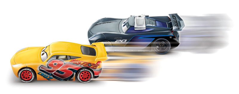 Disney/Pixar Cars 3 Flip To The Finish Rust-eze Cruz Ramirez & Jackson Storm Vehicles