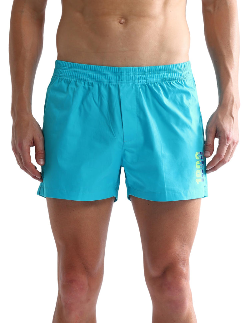 U.S. POLO ASSN. Men's Cotton Blend Classic Solid Boxer Shorts (Pack of 1) (OEX03-PL_Sky Blue