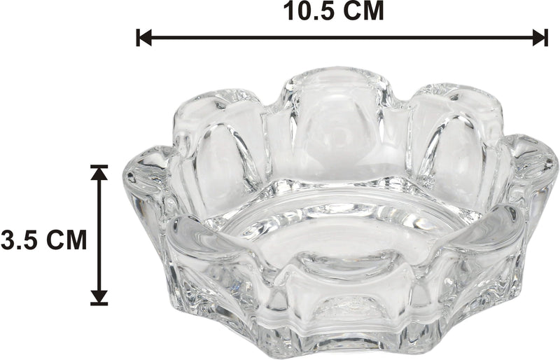 Cool Glass Ash Tray: Sleek Design for Ashes with Style 10.5 x 10.5 x 3.5 CM
