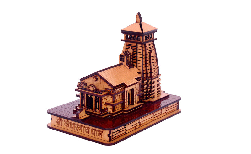 Uttarakhand Box Wood 3D Kedarnath Miniature SV