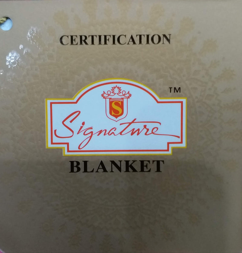 Signature Super Soft Blanket for Heavy Winters - 4.8 Kg, Double Bed - 2 Layer, Extra Warm, Reversible - Size:210 * 240 cms