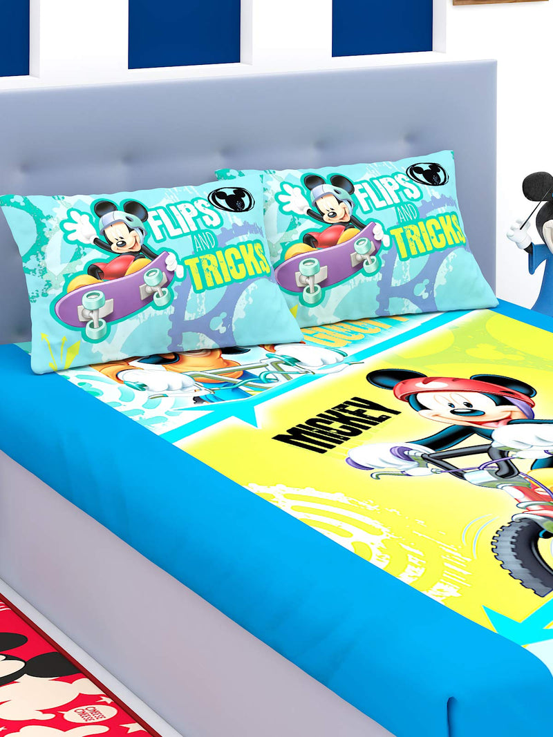 Disney Mickey Mouse Cotton Double Bedsheet 270 x 270 cm