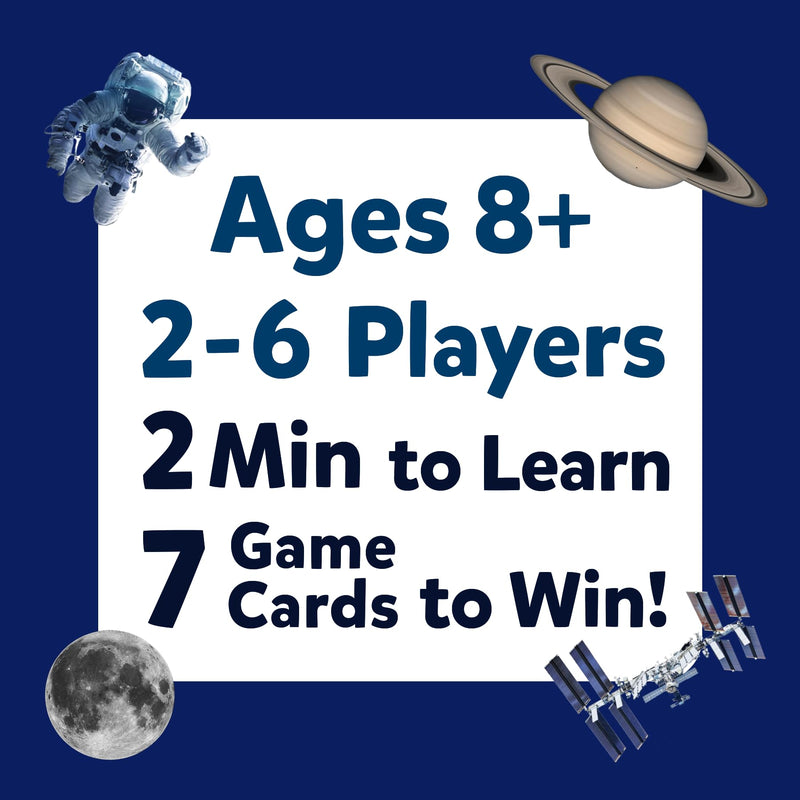 Skillmatics Card Game - Guess in 10 NASA Space, Perfect for Boys, Girls, Kids & Families Who Love Educational Toys, Gifts for Ages 8, 9, 10 and Up