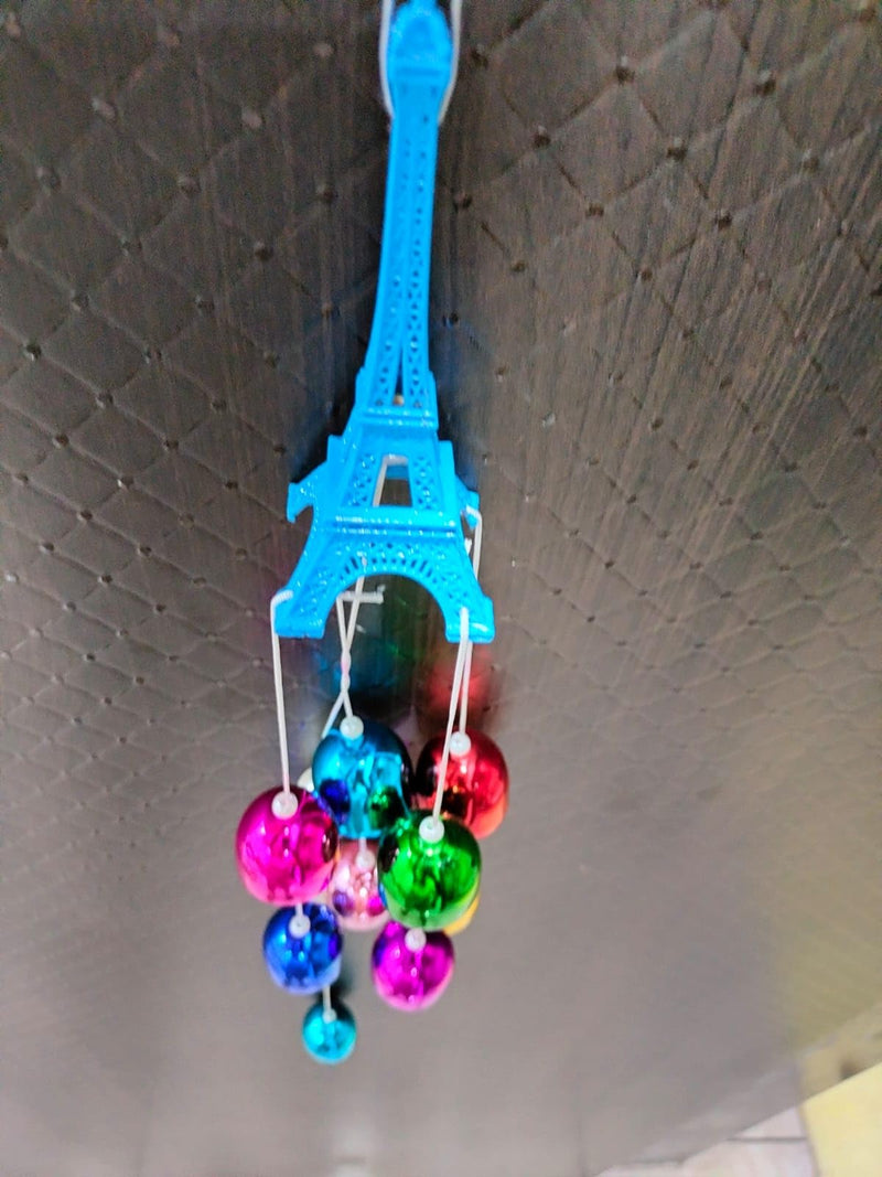 Vigamu India Eiffel Tower Multicolour Wind chims for Home and Office Decorative Items(Multicolour)