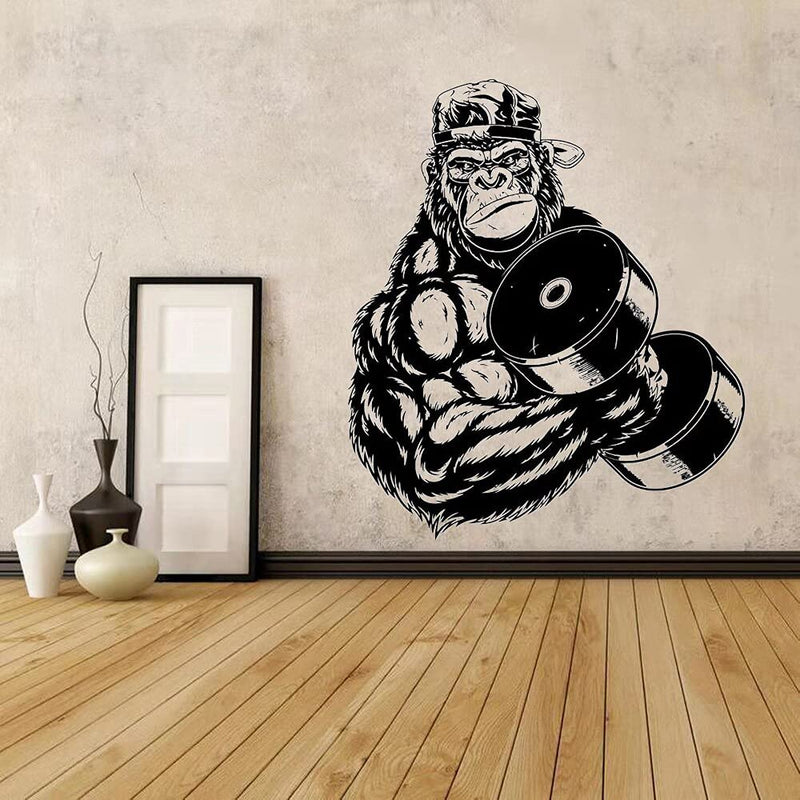 GADGETS WRAP Vinyl Decal Sticker Gorilla Bodybuilder Gym Fitness (Item Finish Size : 66cm x 57cm)