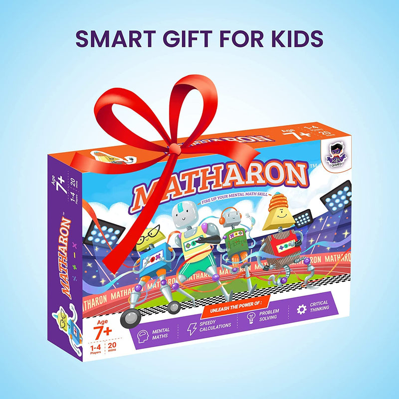 Yuka Champs Matharon - Math Based Board Games for Kids 6-12 | Master Addition, Subtraction, Multiplication & Division | Fun and Educational Games | Family time Games