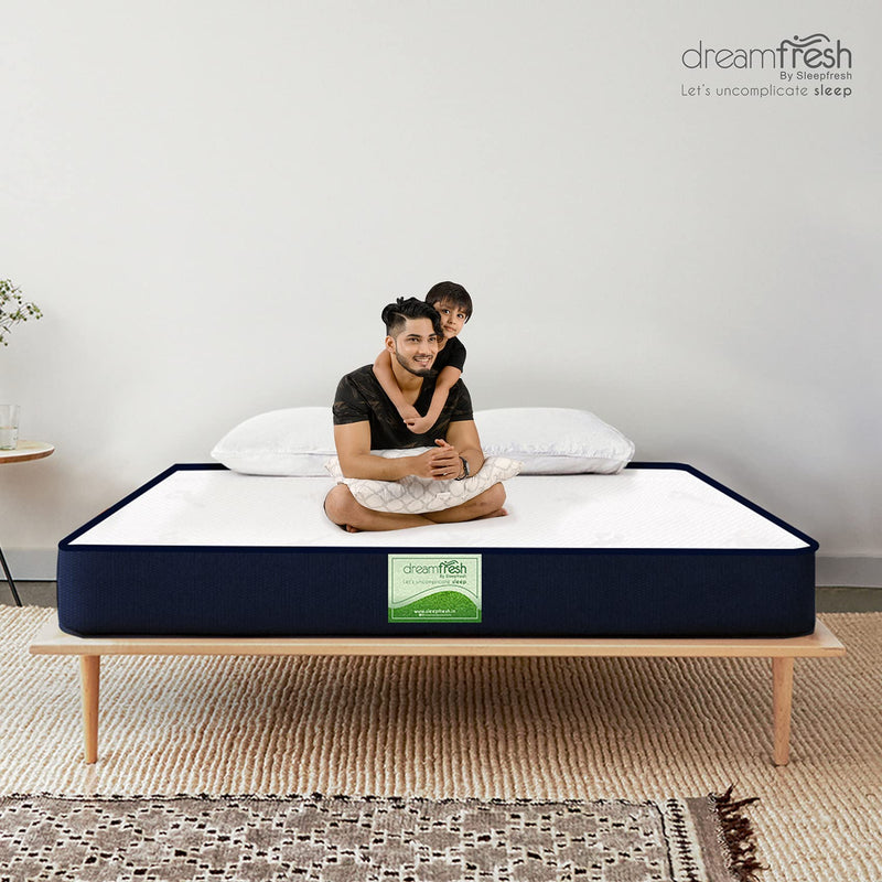 Sleepfresh Dreamfresh Ortho High Resiliance and Memory Foam 6 Inches Orthopaedic Back Relief Mattress - (72X36X6 Inches)