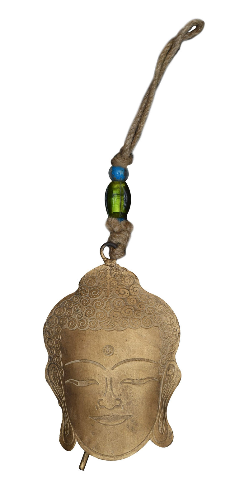 Store Indya Diwali Gifts - Bell Bohemian Style Buddha Meditation Window Hanging Wrought Iron -Homel Décor Accessory