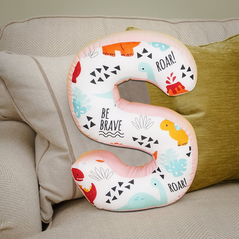 Oscar Home Alphabet Cushion S | Letter Pillow S | Hand Made Decorative Nursery Bedroom Sofa Couch | Letter Shape | Personalized Initial | | Wedding Birthday Gift