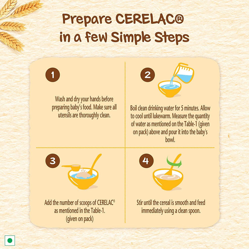 CERELAC Baby Cereal with Milk, Rice Vegetables , From 8 to 24 Months ,Stage 2, Source of Iron & Protein , Bag-In-Box Pack 300g