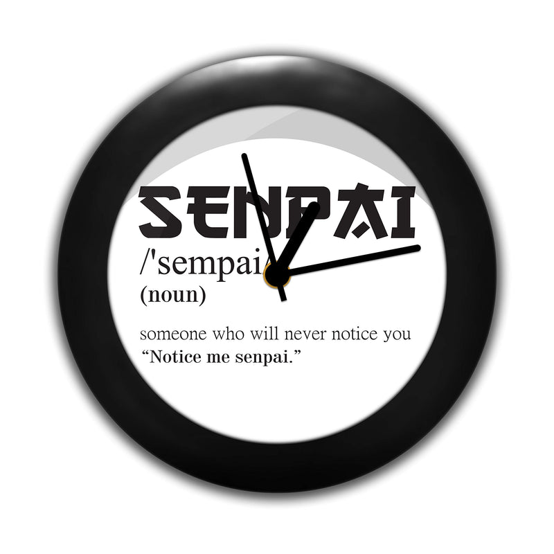 MCSID RAZZ- Senpai Design Table Clock | Anime Merchandise India | Desk Clock for Home and Office