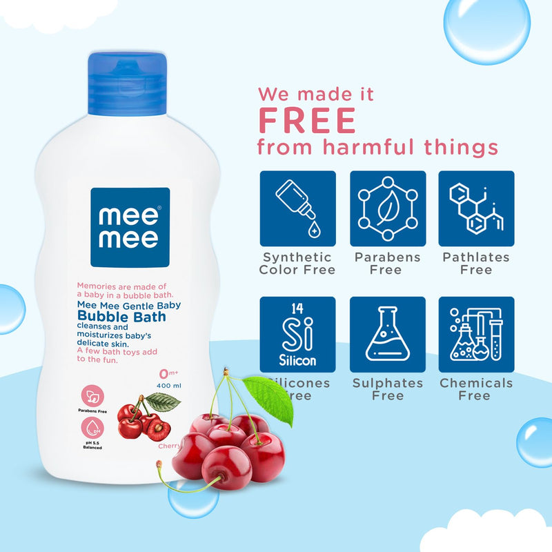 Mee Mee Gentle Baby Bubble Bath, White, 500ml