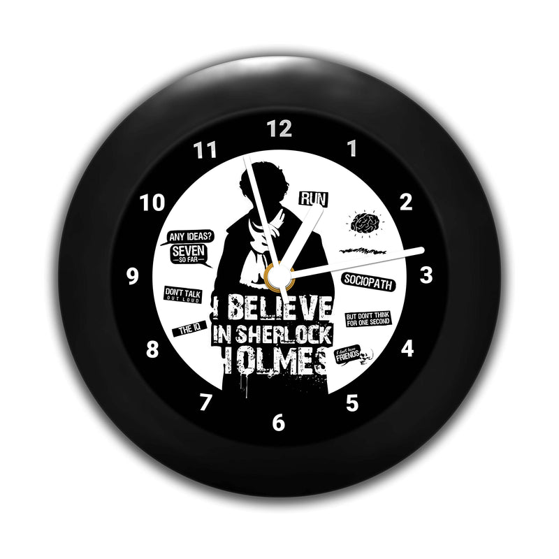 MCSID RAZZ -Sherlock Holmes TV Series Table Clock of Believe in Sherlocked Desk Clock for Home Decor | Table Clock for Office,Gift Set Birthday Gift