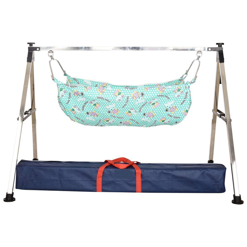 A to Z HUB Baby Boy's and Girl's Portable Folding Swing Cradle, Black
