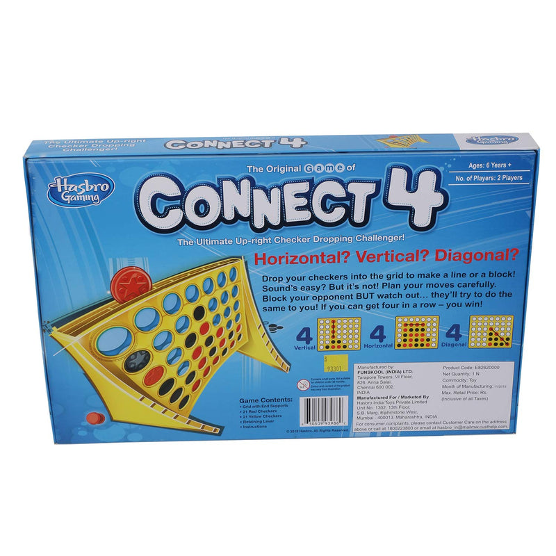 Hasbro Gaming The Classic Game of Connect 4, Get 4 in A Row Strategy Game for 2 Players, Games & Puzzles, Toys for Kids, Boys and Girls Ages 6 & Up