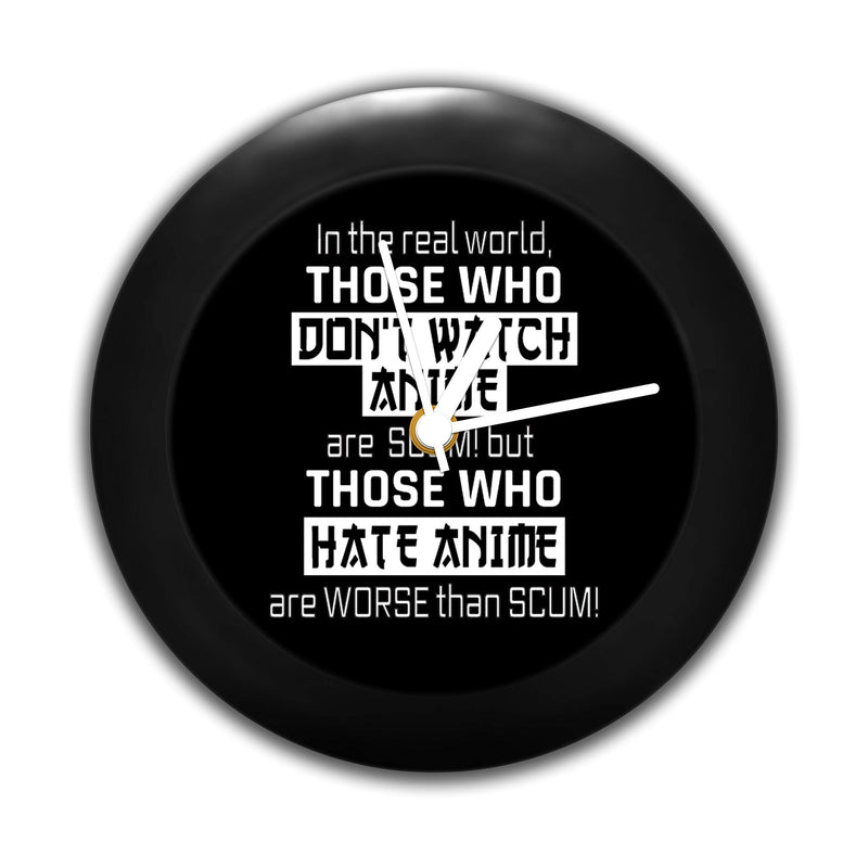 MCSID RAZZ- Anime-Quotes Design Table Clock Desk Clock for Home and Office | Anime Merchandise India Best Gift for Friendship Day, Rakhi, Diwali & Christmas Day