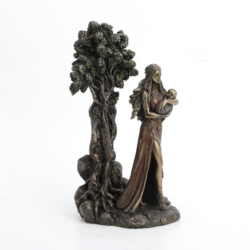 wu Danu Irish Triple Goddess of The Tuatha De Danann Bronze Finish Statue