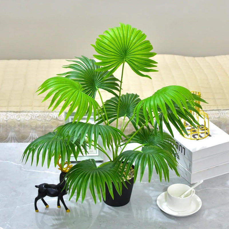 Aatwik Artificial Palm Plant Home Decor 18 Leaves 70 cm| Artificial Plant | Home Decor Plant