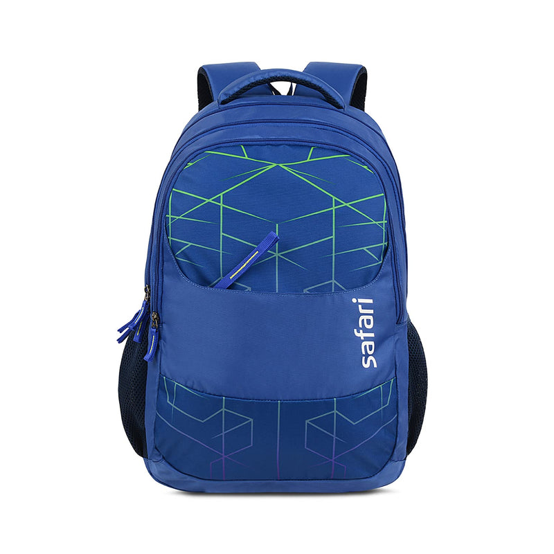 Safari Hitech Large Size 35 Ltrs Water Resistant Standard Backpack - Blue