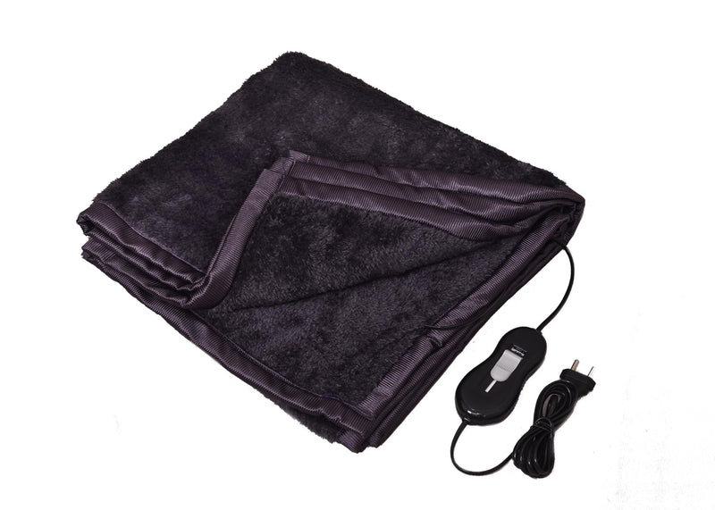 WARMTH WEB Electric Under Blanket - Single Bed Size (60in x 30in) Faux Fur Reversible 2 Years Warranty