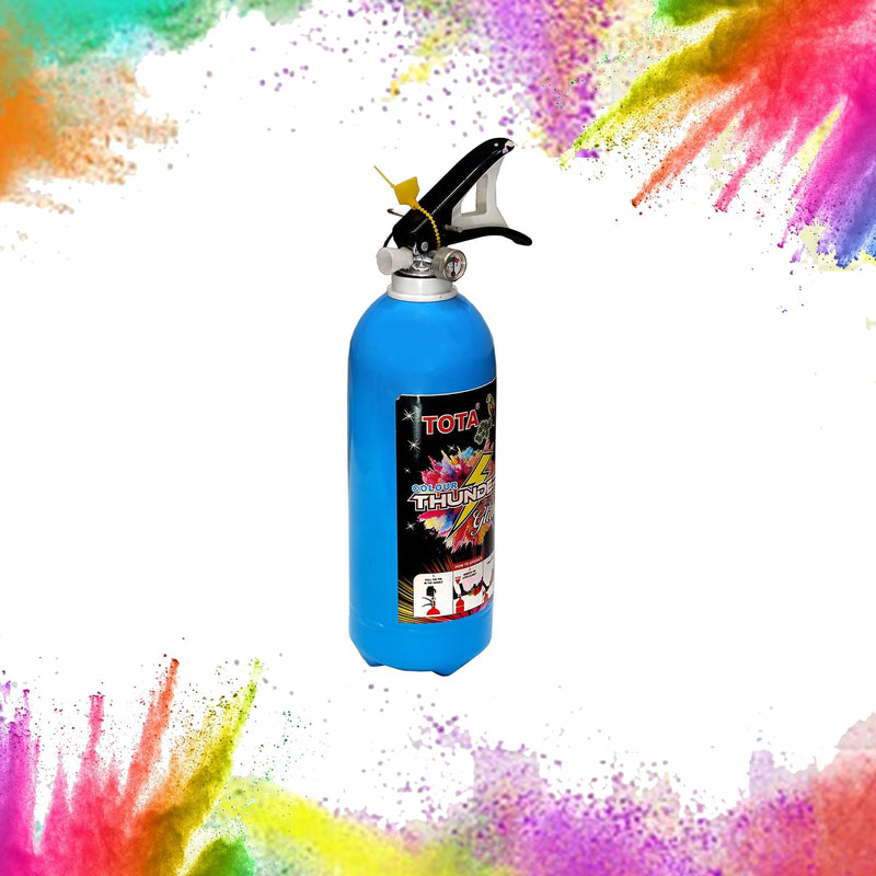 FanXplore Thunder Colour Cloud Holi Gadget | Natural and Herbal Gulal Spray Cylinder for Holi Celebration, Weddings, Photoshoots, Theme Parties - 2 Kg