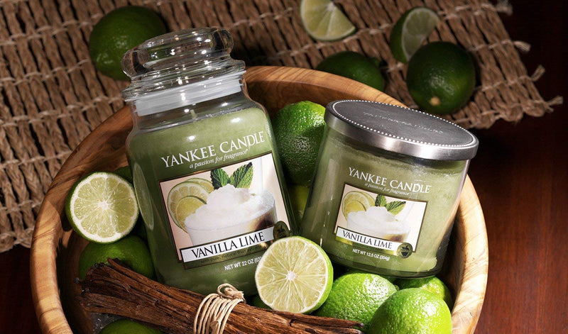 Yankee Candle Vanilla Lime Small Jar Candle, Fruit Scent