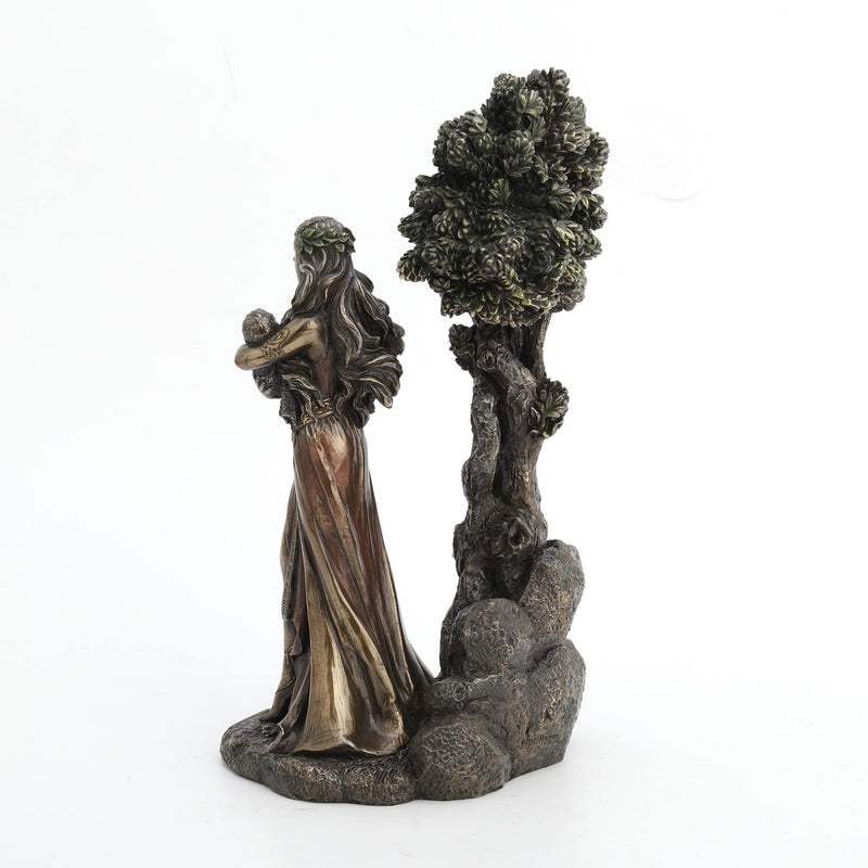 wu Danu Irish Triple Goddess of The Tuatha De Danann Bronze Finish Statue